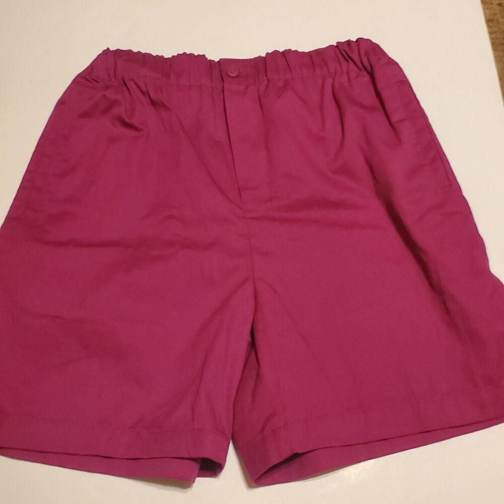 Middlebrook Park NWOT Fuschia Cotton Women's Bermuda Shorts with Pockets